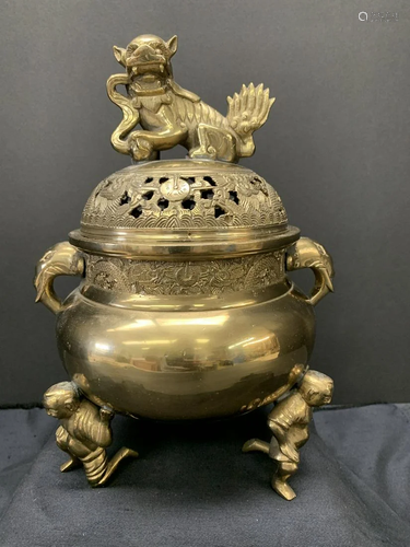 Bronze incense burner