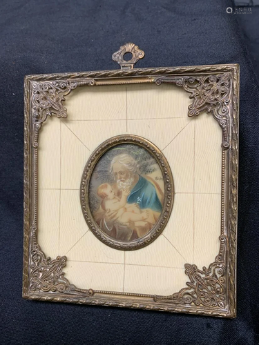 Framed religious piece