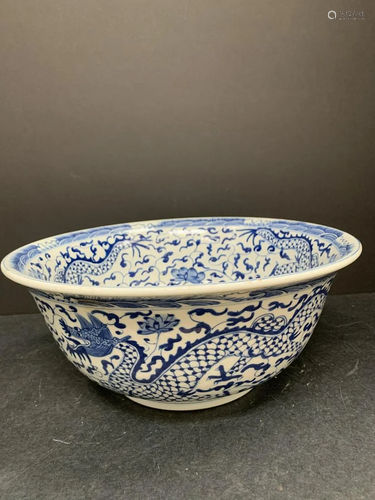 Blue and white bowl