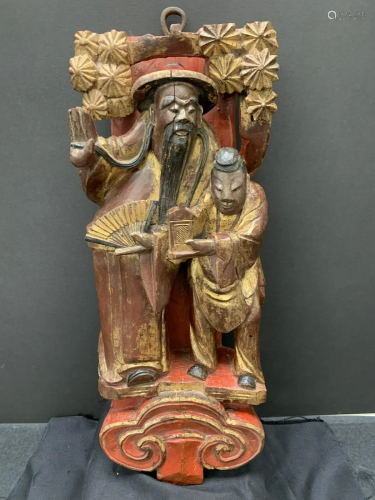 Chinese wood carving