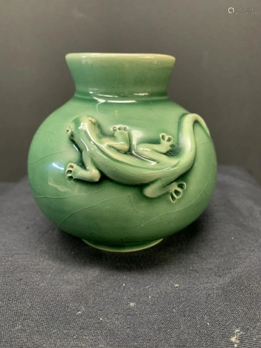 Green vase