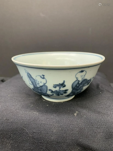 Blue and white bowl