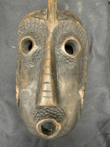 Wood carved mask