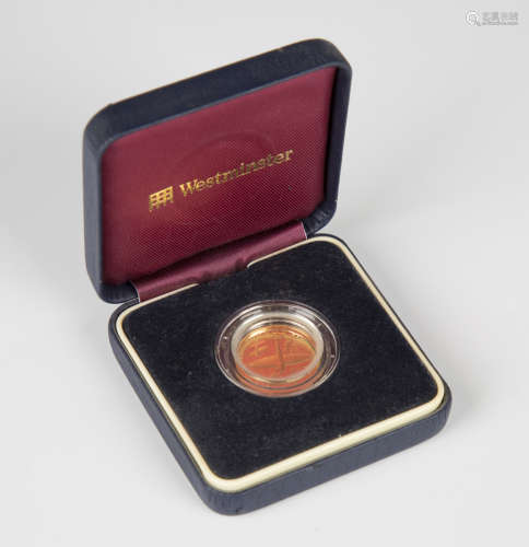 A Westminster Mint Queen Elizabeth II Isle of Man gold 1/5 c...