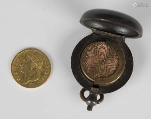 A France Napoleon gold twenty francs 1811, with a gun metal ...