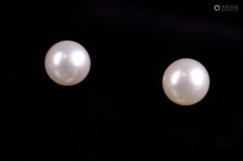 PAIR OF PEARL EARRINGS