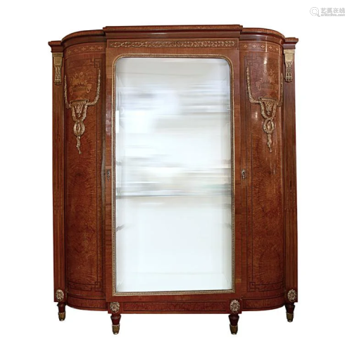ORMOLU-MOUNTED ANTIQUE FRENCH SHOW CABINET