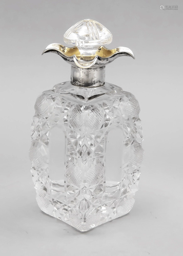 Carafe with silver neck assemb