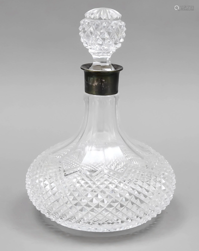 Carafe with silver neck assemb