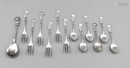 Thirteen pieces of cutlery, Ge