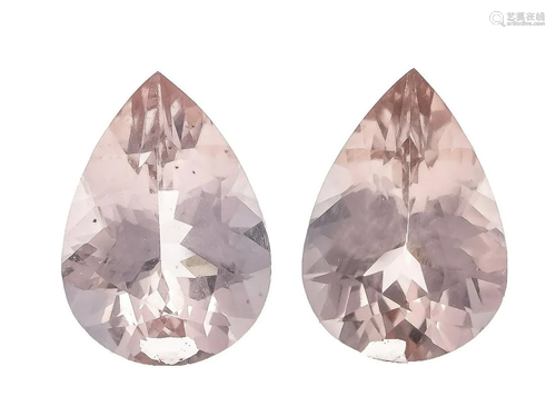 Morganite couple, total 5.13 c