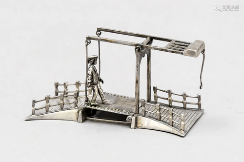 Miniature drawbridge, 20th cen