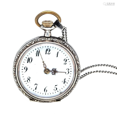 open ladies pocket watch, 800/