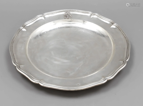 Large plate, German, jeweler's