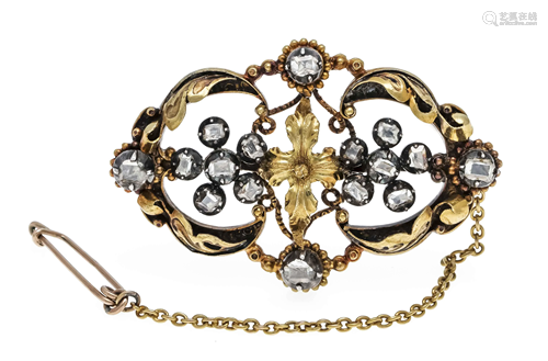 Antique diamond brooch GG 585/