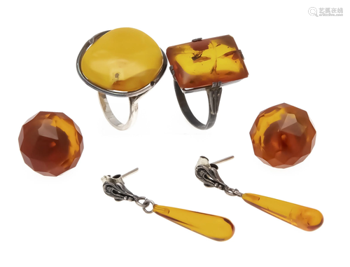 Amber convolute 4 parts, with