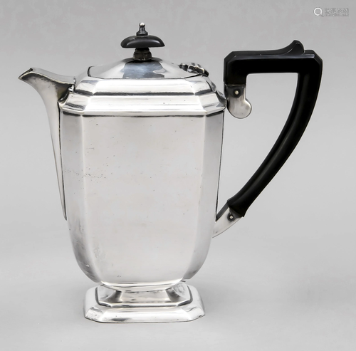 Art Deco coffee pot, England,