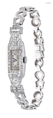 Art DÃ©co diamond watch, WG 750