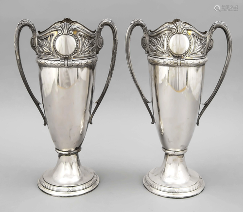 Pair of Art Nouveau vases, c.