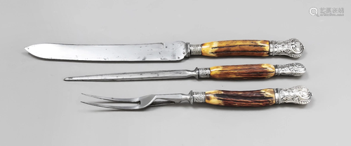 Two-piece carving set and shar