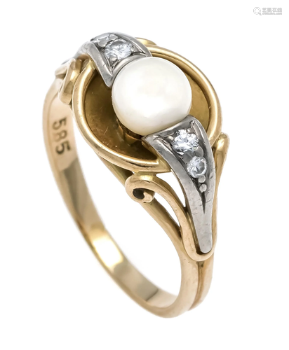 Pearl-cut diamond ring GG/WG 5