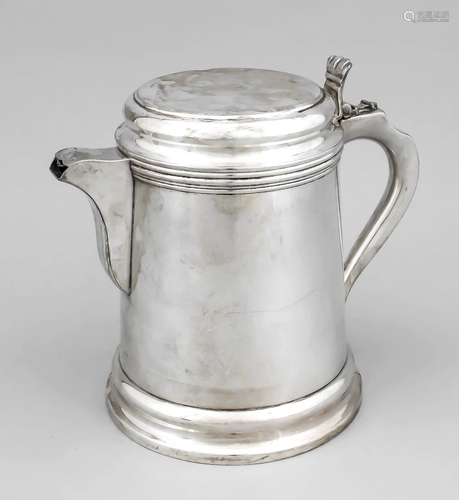 Large jug, 20th c., plated, ro