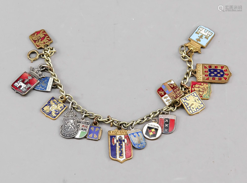 charm bracelet with numerous p