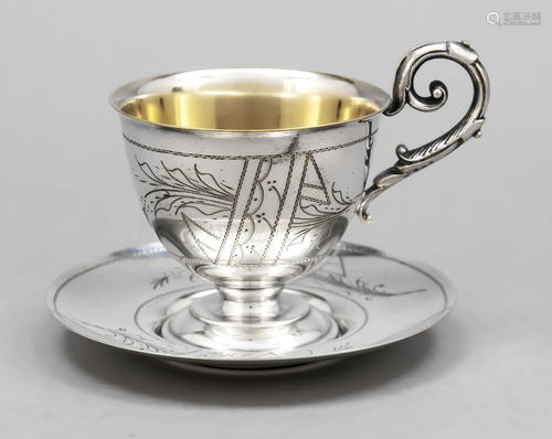 Cup with saucer, German, c. 19