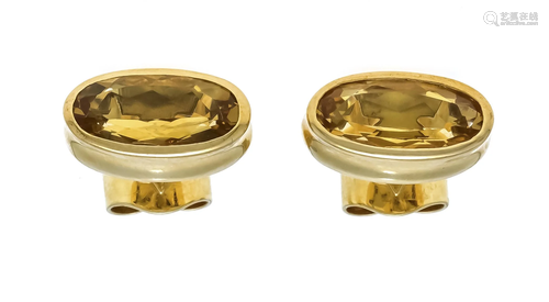 Citrine ear studs GG 750/000 w