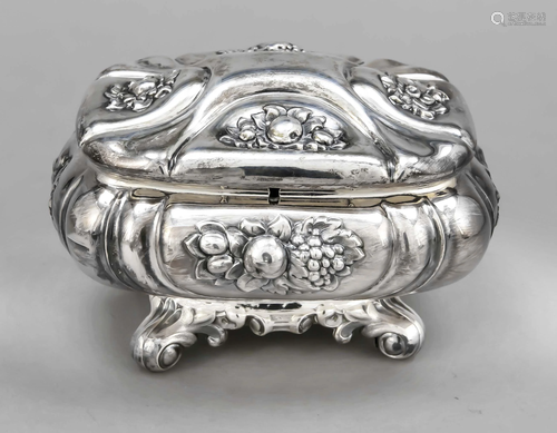 Rectangular sugar bowl, 19th c