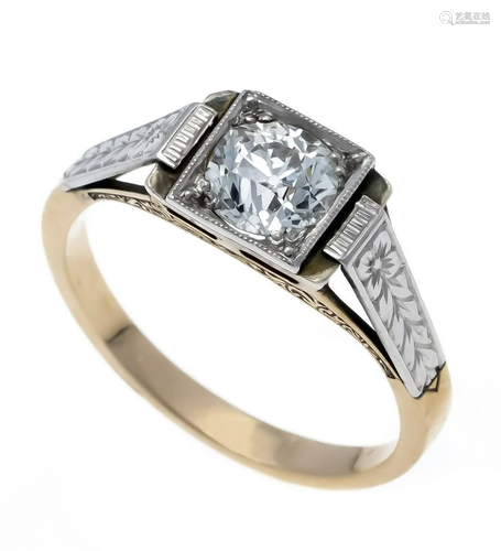 Art Deco old cut diamond ring