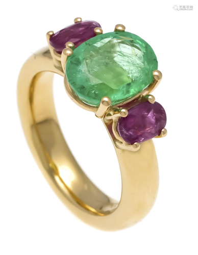 Emerald ruby ring Fa. Schupp G