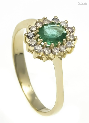 Emerald diamond ring GG 585/00