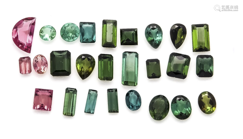 assorted tourmalines, total 40