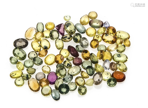 mixed lot of colorful sapphire