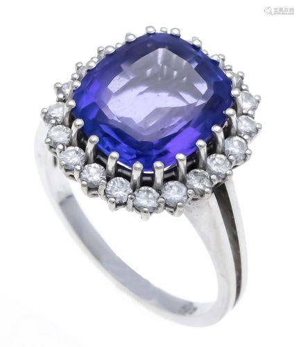 Tanzanite diamond ring WG 585/