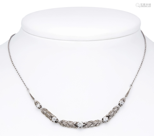 Art deco necklace WG 750/000 w