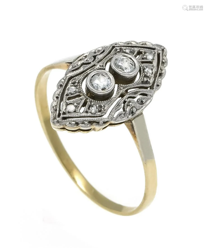 Art Deco old cut diamond ring