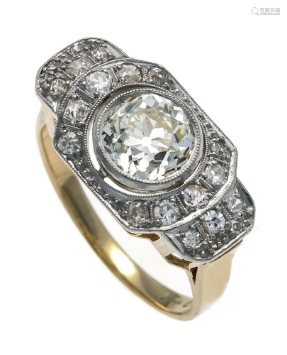 Art Deco old cut diamond ring