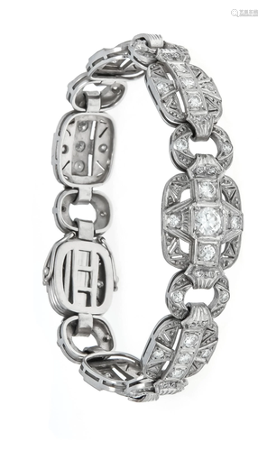 Brilliant-cut diamond bracelet