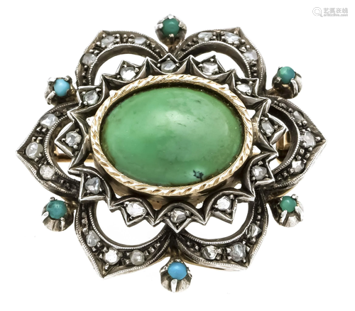 Turquoise diamond brooch GG 70