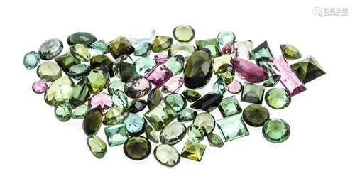 mixed lot of tourmalines, tota