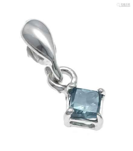 Princess diamond pendant WG 58