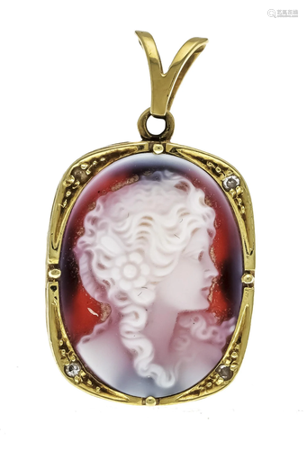 Agate gem pendant GG 585/000 w