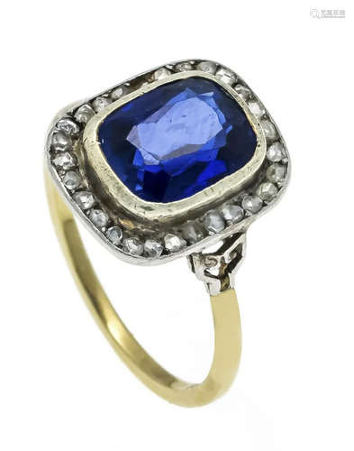 Antique sapphire ring GG/WG 58