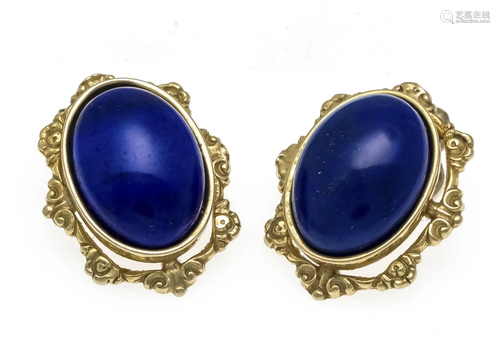 Lapis lazuli ear clips GG 333/