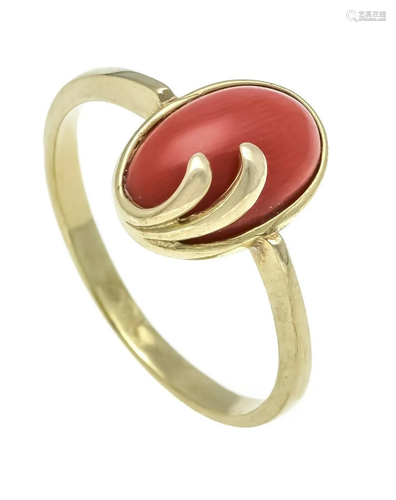 Coral ring GG 375/000 with an