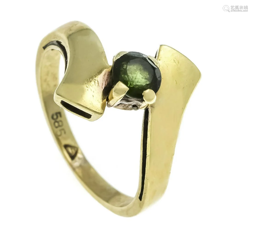 Tourmaline ring GG 585/000 wit