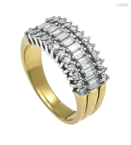 Diamond ring GG/WG 750/000 wit