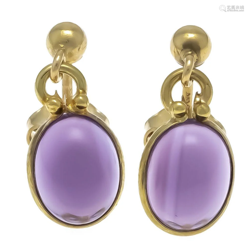 Amethyst stud earrings GG 585/